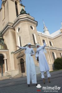 Anioły na Szczudłach na Ślubie - Szczudlarz Pionki